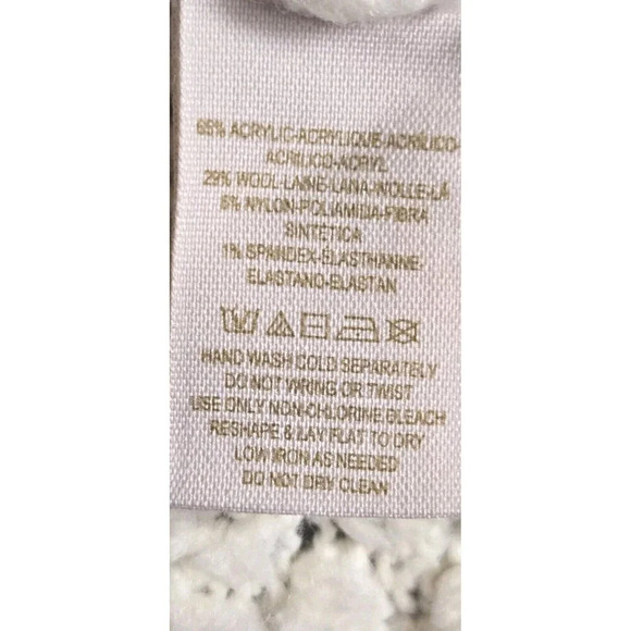 Free People Cardigan Womens S Cuddle Bear Brown Striped Boucle Wool Blend Pocket - Picture 9 of 9